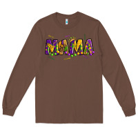 Chestnut mama mardi gras Long Sleeve Tee - OliviaCreatesArt