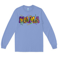 Colony Blue mama mardi gras Long Sleeve Tee - OliviaCreatesArt