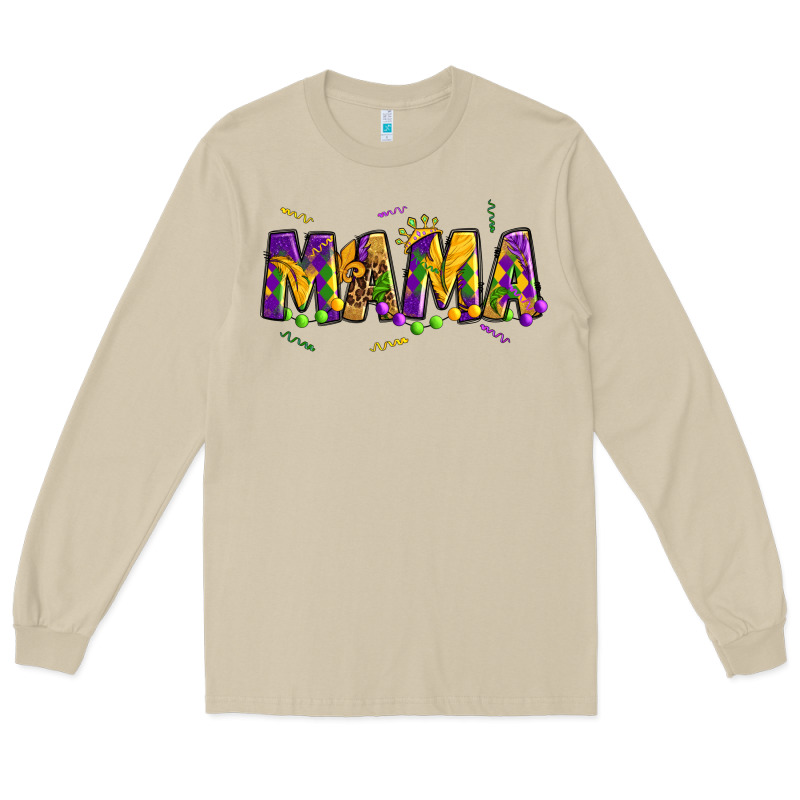 Mama Mardi Gras Long Sleeve Tee by OliviaCreatesArt | Teevron