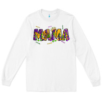 White mama mardi gras Long Sleeve Tee - OliviaCreatesArt