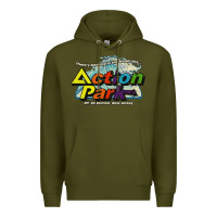 Army Green Funny Action Park New Jersey 1978 Vintage Premium Hoodie - longCreatives