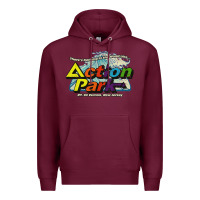 Burgundy Funny Action Park New Jersey 1978 Vintage Premium Hoodie - longCreatives