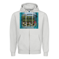 Dove Grey reel great dad Zipper Hoodie - Artiststas