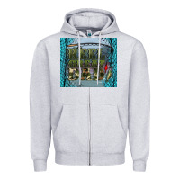 Heather Grey reel great dad Zipper Hoodie - Artiststas