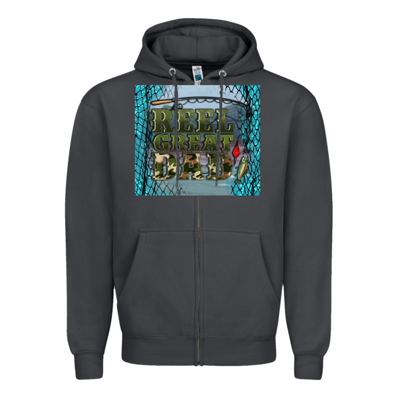Reel Great Dad Zipper Hoodie by Artiststas | Teevron