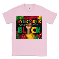 Bubblegum Pink my history is black Classic Tee - TumblerDesignByShophia