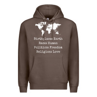 Coffee birthplace earth race human politics freedom religion love t shirt Premium Hoodie - longCreatives