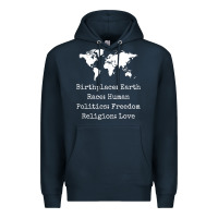 Birthplace Earth Race Human Politics Freedom Religion Love T Shirt Premium Hoodie | Teevron
