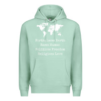 Seafoam birthplace earth race human politics freedom religion love t shirt Premium Hoodie - longCreatives