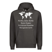 Smoke birthplace earth race human politics freedom religion love t shirt Premium Hoodie - longCreatives