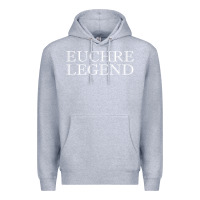Heather Grey euchre tee shirt funny euchre player gift idea euchre legend Premium Hoodie - longCreatives