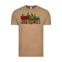 Vintage Coffee merry christmas  cross Vintage Tee - CowGirlArtShop
