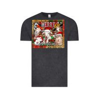 Vintage Black merry Christmas goats tumbler Vintage Tee - Jasminsmagicworld