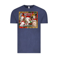 Vintage Denim merry Christmas goats tumbler Vintage Tee - Jasminsmagicworld