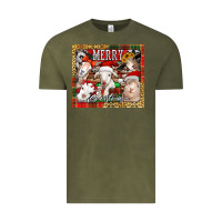 Vintage Olive merry Christmas goats tumbler Vintage Tee - Jasminsmagicworld