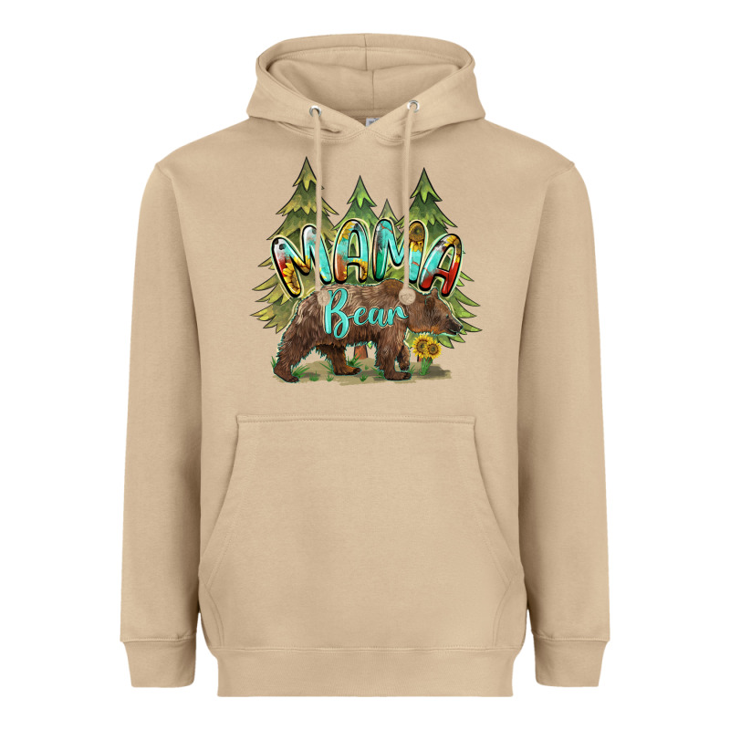 Mama Bear Trees Heavyweight Hoodie by BarkalooDesign | Teevron