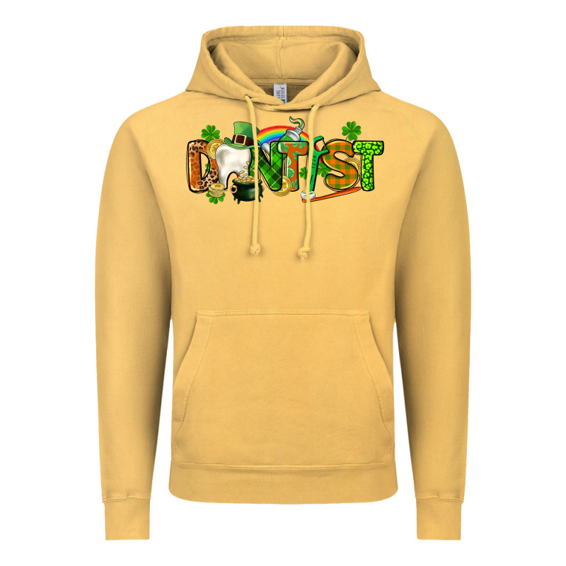 St. Patrick's Day Dentist Vintage Hoodie by CowGirlArtShop | Teevron