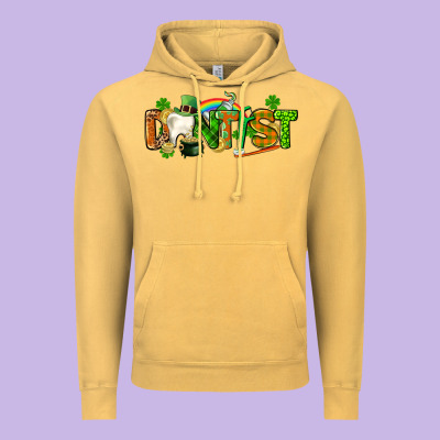 St. Patrick's Day Dentist Vintage Hoodie Designed By Cowgirlartshop