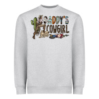Heather Grey daddy's girl Heavyweight Sweatshirt - SublimationCraftShop