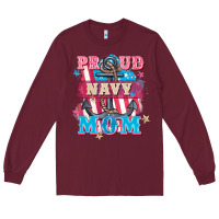 Proud Navy Mom Mother's Day Long Sleeve Tee | Teevron