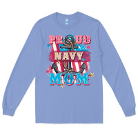 Colony Blue Proud navy Mom Mother's Day Long Sleeve Tee - FaDigitalArtStudio