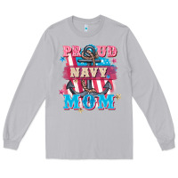 Moon Dust Proud navy Mom Mother's Day Long Sleeve Tee - FaDigitalArtStudio