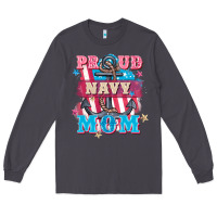 Smoke Proud navy Mom Mother's Day Long Sleeve Tee - FaDigitalArtStudio