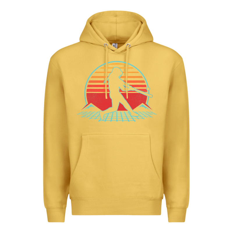Softball Retro Vintage 80s Style Player Gift Premium Hoodie by longCreatives | Teevron