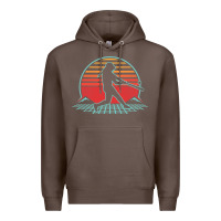 Coffee Softball Retro Vintage 80s Style Player Gift Premium Hoodie - longCreatives