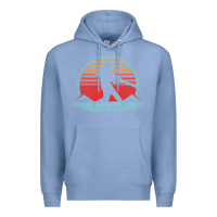 Colony Blue Softball Retro Vintage 80s Style Player Gift Premium Hoodie - longCreatives