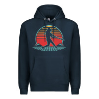 Navy Softball Retro Vintage 80s Style Player Gift Premium Hoodie - longCreatives