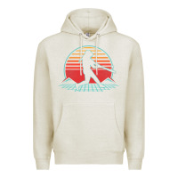 Oatmeal Heather Softball Retro Vintage 80s Style Player Gift Premium Hoodie - longCreatives
