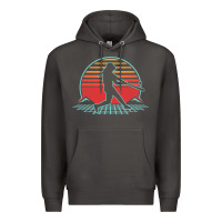 Smoke Softball Retro Vintage 80s Style Player Gift Premium Hoodie - longCreatives