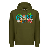 Army Green Cruise Life Premium Hoodie - CowhideDigitalArt