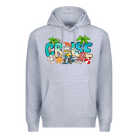 Heather Grey Cruise Life Premium Hoodie - CowhideDigitalArt