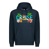 Navy Cruise Life Premium Hoodie - CowhideDigitalArt