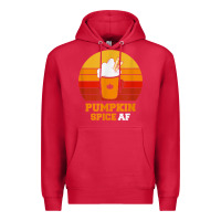 Cardinal pumpkin spice af retro vintage background happy halloween Premium Hoodie - longCreatives