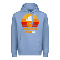 Colony Blue pumpkin spice af retro vintage background happy halloween Premium Hoodie - longCreatives
