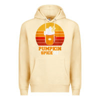 Pina Colada pumpkin spice af retro vintage background happy halloween Premium Hoodie - longCreatives