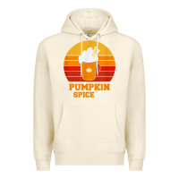 Sandshell pumpkin spice af retro vintage background happy halloween Premium Hoodie - longCreatives