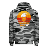 Slate Camo pumpkin spice af retro vintage background happy halloween Premium Hoodie - longCreatives