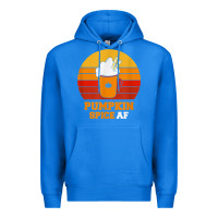 True Royal pumpkin spice af retro vintage background happy halloween Premium Hoodie - longCreatives