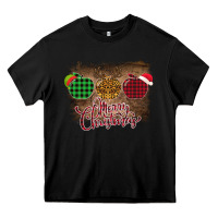 Black Merry Christmas Apples Heavy Core Tee - Bettercallsaul