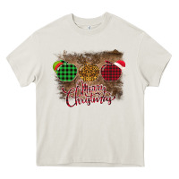 Cream Merry Christmas Apples Heavy Core Tee - Bettercallsaul