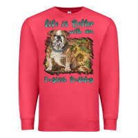 Cardinal life is better with a english bulldog Premium Sweatshirt - BarkalooDesign