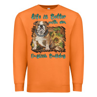 Carrot life is better with a english bulldog Premium Sweatshirt - BarkalooDesign