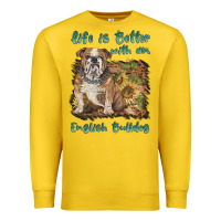 Lemon life is better with a english bulldog Premium Sweatshirt - BarkalooDesign