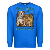 True Royal life is better with a english bulldog Premium Sweatshirt - BarkalooDesign