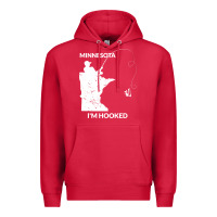 Cardinal MN Minnesota Fishing T Gift for Fishermen and Anglers Premium Hoodie - longCreatives