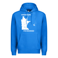 True Royal MN Minnesota Fishing T Gift for Fishermen and Anglers Premium Hoodie - longCreatives